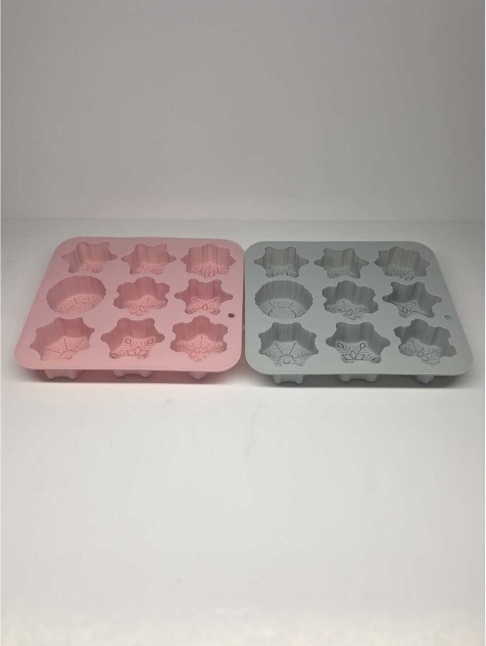 Snowflake Silicone Molds for DIY Desserts & Soap Jello 2 Pack